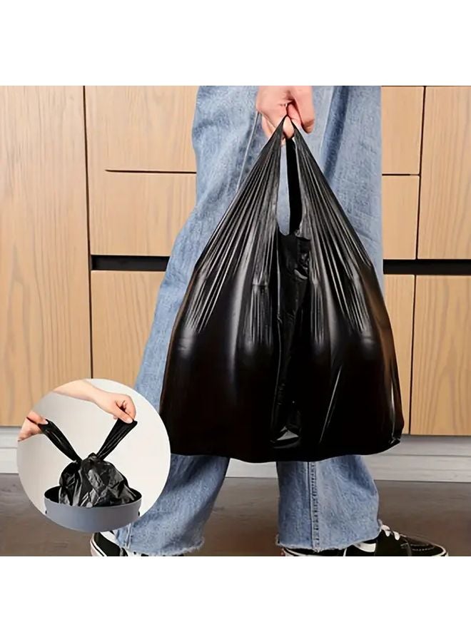 أكياس قمامة سوداء مقاومة للتسرب 1000 قطعة أكياس قمامة كبيرة سميكة يمكن التخلص منها للمطبخ والمكتب والمتجر - Image 2